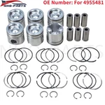 Industrial Performance +.020 Oversized Piston Set Cummins 6.7 24V 4955481. Fixed Price $399.99.