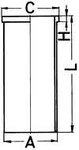 Kolbenschmidt 88681190 Cylinder Sleeve For Mercedes-benz,puch. Fixed Price $35.83.