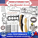 For Hyundai Accent Veloster Elantra 1.6 Gasket Head Bolts &oil Pump Timing Chain. Fixed Price $199.95.