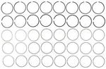 Engine Piston Ring Set Mahle 41476CP. Fixed Price $101.01.
