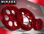 For 93-98 Supra JZA80 3.0L Motor High Under Drive Crank Pulley Red. Fixed Price $77.77.