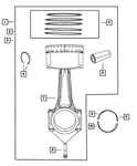 Genuine Mopar B-size Piston Pin And Rod 5191338AA. Fixed Price $113.85.