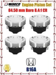 Wiseco 84.50 Mm Bore 8.4:1 Cr Engine Piston Set For 93-01 Honda B16A Civic Si. Fixed Price $683.99.