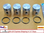 PISTONS/4+RINGS For 1941-1973 Willys Jeep 134 & -head-standard Size. Fixed Price $137.83.