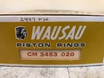 Wausau Piston Ring Set - #cm 3453 (.020) / Grant 2497 See Notes. Fixed Price $49.95.