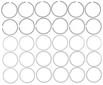 Mahle Engine Piston Ring Set For 4RUNNER, Tacoma, Fj Cruiser, Tundra 42172CP. Fixed Price $222.03.