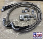 Braided Transmission Cooler Hose Lines Fitting TH350 700R4 TH400 52" */. Fixed Price $33.49.