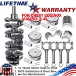 Crankshaft Piston Con Rods Main Bearings Kit For Chevy Equinox Malibu 2.4L. Fixed Price $329.99.
