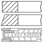Goetze Engine 08-431200-00 Piston Ring Kit For ,porsche. Fixed Price $38.48.