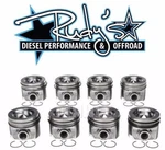 Mahle Piston & Ring Set (8) 2008-2010 Ford 6.4L Powerstroke Diesel .20 Over. Fixed Price $1858.32.