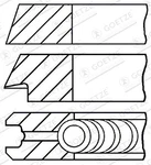 Goetze Engine 08-325100-00 Piston Ring Kit For Porsche. Fixed Price $33.36.