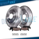 Rear Drilled Rotors Brake Ceramic Pads Lincoln Mks Ford Taurus Explorer Flex. Fixed Price $87.28.