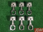Nissan RB25DET Pistons & Rods Genuine Oem = 12100-75T02 / A2010-AA100. Fixed Price $675.00.