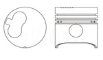 X Engine Piston & Pin For Toyota Landcruiser HJ60 HJ75 4.0L 2H 10/84-3/90. Fixed Price $107.72.