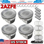 2AZFE Engine Pistons Kit Std For Scion Tc Toyota Camry Matrix Solara 2.4L 06-13. Fixed Price $53.99.