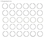 Enginetech Piston Rings Set Chry Dodge Jeep Mits 3.3L 3.5L 3.7L Std Bore 99-12. Fixed Price $55.75.