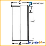 Cylinder Liner Kolbenschmidt 88681190 For Mercedes-benz. Fixed Price $50.35.