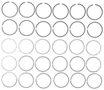 Engine Piston Ring Set Mahle 41696CP. Fixed Price $45.67.