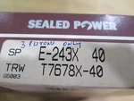 Sealed Power Rings E-243X / T7678X-40 For Pistons Only Nos (8B1-1). Fixed Price $15.99.