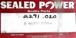 Sealed Power 9035P Piston Set Of 4. Fits: Toyota L4 2367CC 1981-84 (16-D1). Fixed Price $114.85.