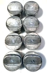 8 Trw L2210A .std Forged Pistons Dz 302 Chevy 12.5:1 Dome Floating Pin Set. Fixed Price $725.00.