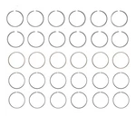 Enginetech Piston Ring Set For 1.00MM .040IN Oversize. Fixed Price $78.99.