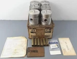 6 New Old Stock Nos Zollner 404P Pistons With Pins Semi Sized International?. Fixed Price $179.95.