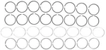 Engine Piston Ring Set Mahle 41548.020. Fixed Price $200.24.