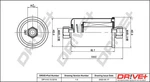 Dr!ve+ DP1110.13.0218 Fuel Filter For Buick, Chevrolet, Daewoo, Daimler, Jaguar. Fixed Price $10.00.
