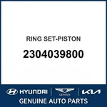 Kia Ring Set-piston Oem New 2304039800. Fixed Price $231.39.