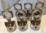 1966 Ford 200 Pistons & Connecting Rods Standard C6DE-6015-B C3OE Set Of. Fixed Price $150.00.