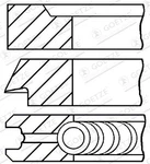 Goetze Engine 08-183000-00 Piston Ring Kit For Mercedes-benz, Puch. Fixed Price $27.12.