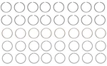 Enginetech C40538 Premium Piston Rings 64-91 Ford 5.8/5.9/6.1/6.3/6.4L V8. Fixed Price $88.67.
