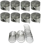 Sealed Power Flat Top PISTONS/8+MOLY Rings For Chrysler Dodge Plymouth 383 030. Fixed Price $320.89.
