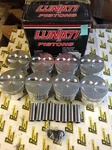 8 Lunati Pistons 135KJ2S4 350 Chevy Nhra Valve Relief Comp 1.550 Bore 4.035. Fixed Price $449.99.