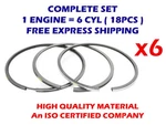 6CYL Piston Rings Set 102MM Std For Man 08-283300-00 0828330000 5687CC TD23123. Fixed Price $179.65.