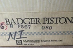 Badger P567 .080 Piston Set Of (10-A1). Fixed Price $95.15.