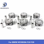 6X Pistons 84+0.5MM For Bmw N55B30A F10 F20 F30 F80 M135I M235I X3 X5 X6. Fixed Price $405.00.