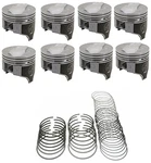 Sealed Power Domed Coated PISTONS/8+CAST Rings For 1965-1969 Chevy 396 030. Fixed Price $301.85.