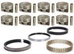 Speed Pro Chevy 327 Forged +5.3CC Dome Coated Pistons Moly Rings Kit L79 .030. Fixed Price $479.99.