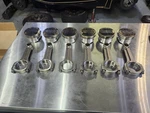 Nissan 350Z Cp Pistons, 95.5MM, 11.0:1 Cr And Pauter X-beam Connecting Rods. Fixed Price $2250.00.