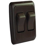 Jr Products 12145 Brown Double Spst On-off Switch With Bezel. Fixed Price $16.16.