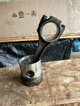 Ford Lehman Diesel Piston Connecting Rod Assembly From 2715E Marine Engine. Fixed Price $250.00.