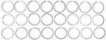 Engine Piston Ring Set Mahle 41718. Fixed Price $259.54.