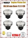 Wiseco 86.50 Mm Bore 11.1:1 Cr Engine Piston Set For Acura Honda K20A K20Z. Fixed Price $732.99.