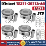2AZFE Pistons +rings Kit Std For Scion Tc Toyota Matrix Solara 2.4L 1321128112A0. Fixed Price $53.99.