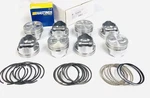 PISTONS/8 Cast Dish Top+moly Rings Mercruiser+volvo+omc W/gm Marine 5.7L 350. Fixed Price $250.00.