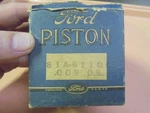 Vintage New Old Stock Ford Piston 81A-6110 .005 Over Size. Fixed Price $19.95.