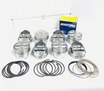 Mercruiser Chevy 260 280 255 Marine 5.7 350 Flat Top Pistons+moly Rings Kit .030. Fixed Price $250.00.