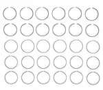 Enginetech Piston Ring Set For .060IN 1.524MM Oversize. Fixed Price $66.99.
